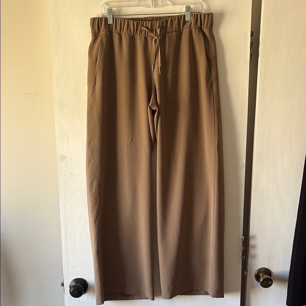 Lululemon On the Fly, Wide-Leg Tan Pants